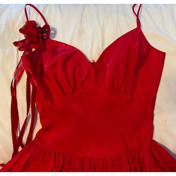 VTG 80s Flirtations by Alfred Angelo Dress S - Picture 2 of 4